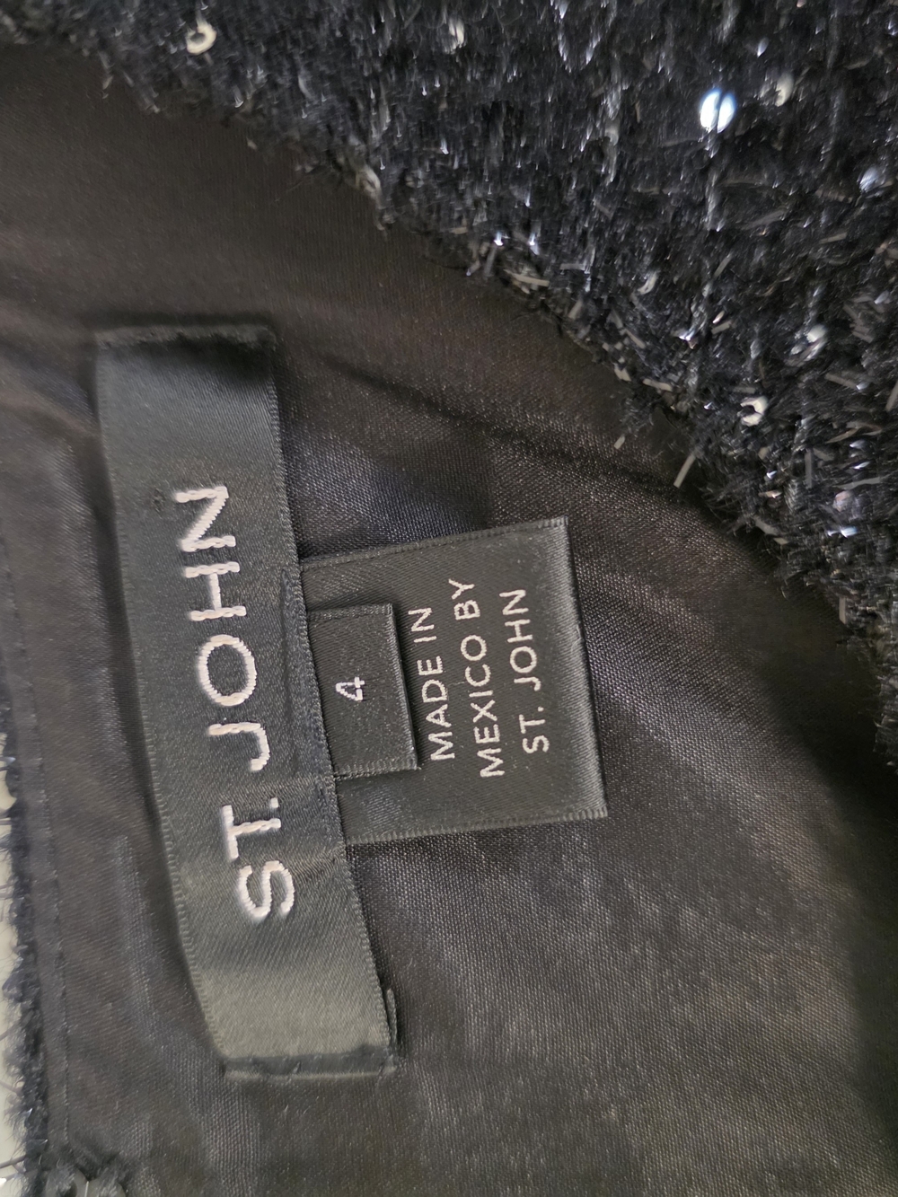 ST. JOHN Women’s Black Coctail Dress Elegant Size 4